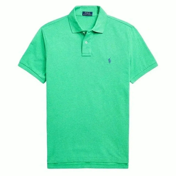 Polo Ralph Lauren Men's Cotton Custom Slim Fits Solid Green Size XXL (MSRP $110) - Picture 1 of 8
